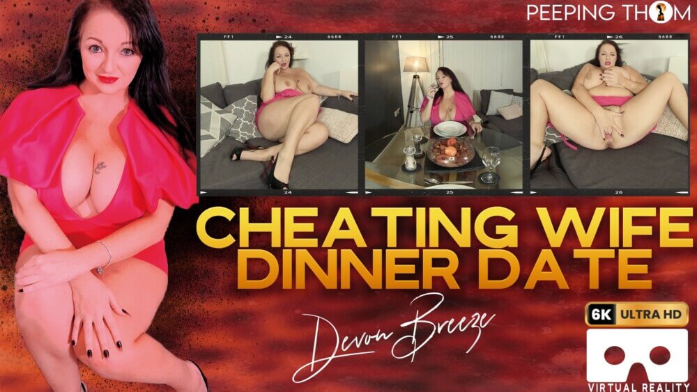 Cheating Wife Dinner Date VR porn video from Peeping Thom studio